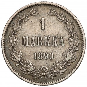 Finnland / Russland, Alexander III., 1 Mark 1890