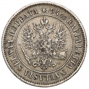 Finlandia / Rosja, Aleksander III, 1 markka 1890