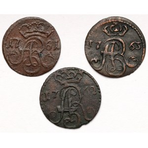 Augustus III Sas, Torun shellacs 1761-1763 - set (3pcs)