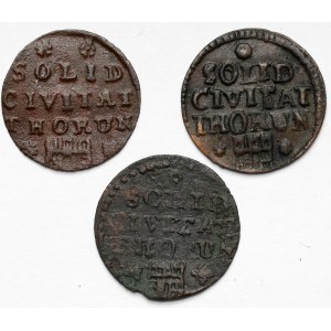 Augustus III Sas, Torun shellacs 1761-1763 - set (3pcs)