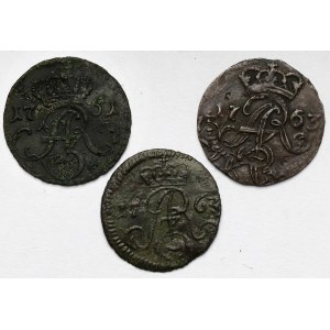 August III Sas, Elbląg and Toruń shells 1761-1763 - set (3pcs)