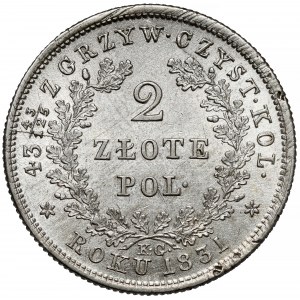 November Uprising, 2 zloty 1831 KG