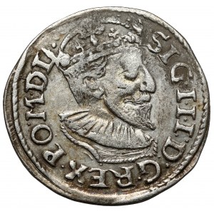 Zygmunt III Waza, Trojak Bydgoszcz 1595 - haki, wąska głowa