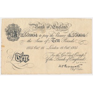 Wielka Brytania, Bank of England, 10 Pounds 1935 - oryginalna emisja Banku Anglii