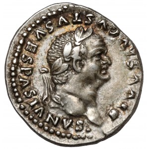 Vespasián (69-79 n. l.) Posmrtný denár, Rím - razený počas vlády Tita