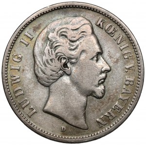Německo, Bavorsko, 5 marek 1876-D
