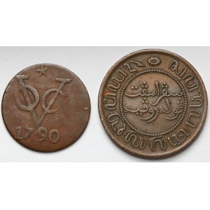 Nizozemsko, Duit 1790 a 2-1/2 centy 1858 (2ks)