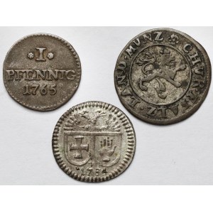 Germany, small denominations 1739-1765 - set (3pcs)