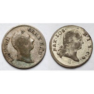 Germany, Bavaria, Krajcar 1804 and Baden 3 Krajcar 1834 (2pc)