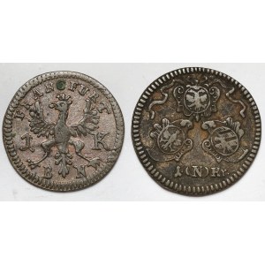 Germany, Frankfurt and Nuremberg, Krajcar 1773 (2pcs)