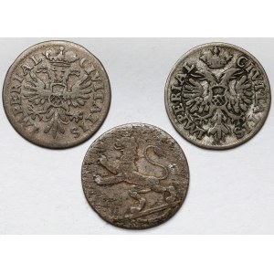 Niemcy, Szylingi i 1/24 talara 1727-1807 - zestaw (3szt)