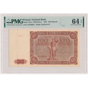 100 Zloty 1947 - Kleinbuchstaben