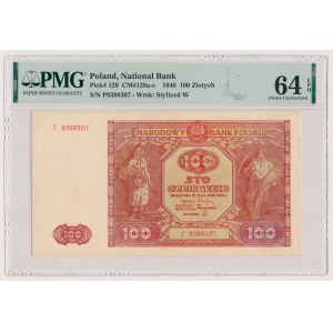 100 zloty 1946 - large letter