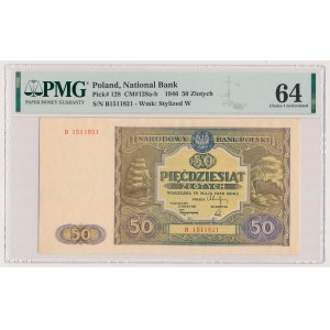 50 zlotých 1946 - malé písmeno