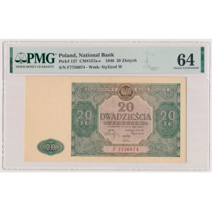20 Zloty 1946 - Großbuchstabe