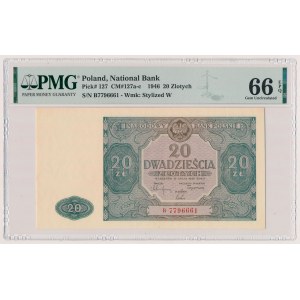 20 zlotých 1946 - malé písmeno