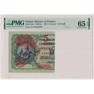 5 Pfennige 1924 - linke Hälfte
