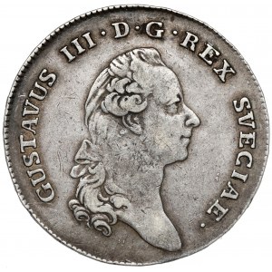 Švédsko, Gustav III, 1 Riksdaler 1782 OL