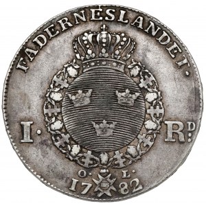 Švédsko, Gustav III, 1 Riksdaler 1782 OL