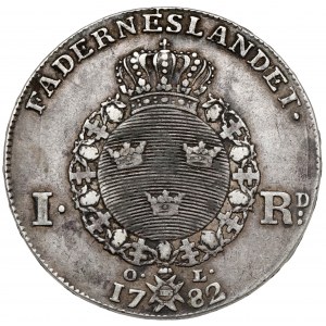 Sweden, Gustav III, 1 Riksdaler 1782 OL