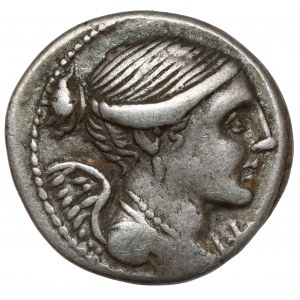 Republika, L. Valerius Flaccus (108-107 p.n.e.) Denar