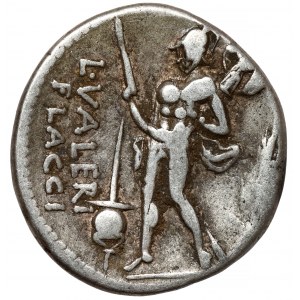 Republika, L. Valerius Flaccus (108-107 př. n. l.) Denár