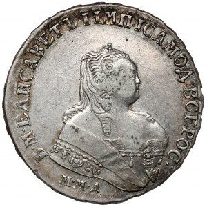 Rusko, Alžběta, rubl 1753 ММД, IП
