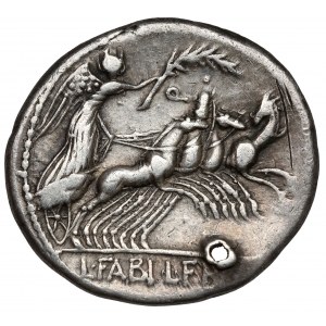 Republik, C. Annius T.F. T.N. und L. Fabius L.F. Hispaniensis (82-81 v. Chr.) Denarius