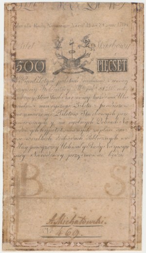 500 złotych 1794 - A - J HONIG & ZOONEN
