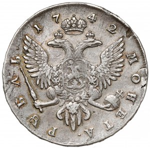 Russia, Elizabeth, Ruble 1742, St. Petersburg