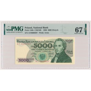 5,000 zloty 1986 - AY