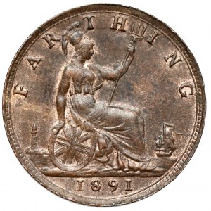 United Kingdom, Farthing 1891