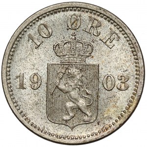 Sweden, Oscar II, 10 ore 1903