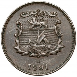 Spojené kráľovstvo / Severné Borneo, 1/2 cent 1891