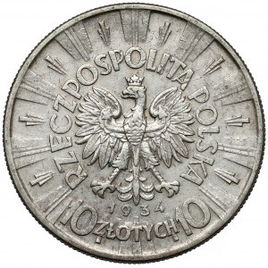 Piłsudski 10 złotych 1934 - urzędowy