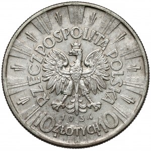 Pilsudski 10 zloty 1934 - official
