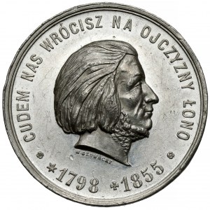 Medaille, Überführung der sterblichen Überreste von Adam Mickiewicz nach Wawel 1890