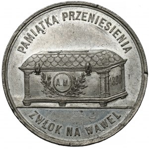 Medal, Przeniesienie zwłok Adama Mickiewicza na Wawel 1890