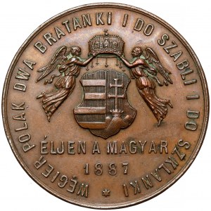 Medal, Przyjaźn polsko-węgierska, Kraków 1887