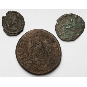 Roman Empire, Antoninian, Follis and Provincial Bronze - set (3pcs)