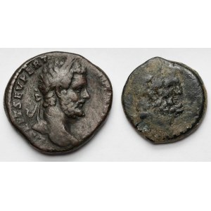 Roman Empire, Sesterc and Provincial Bronze - set (2pcs)