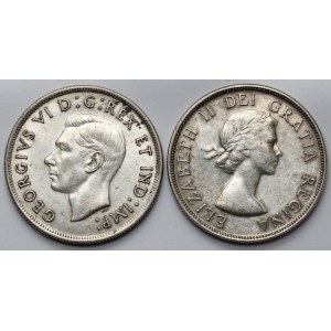 Kanada, Dollar 1937 und 1953 - Satz (2tlg.)