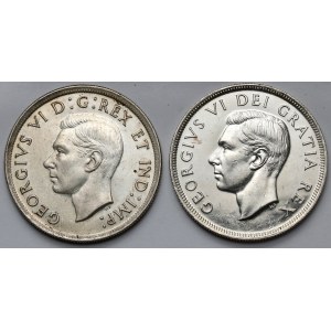 Kanada, dolár 1939-1949 - sada (2ks)