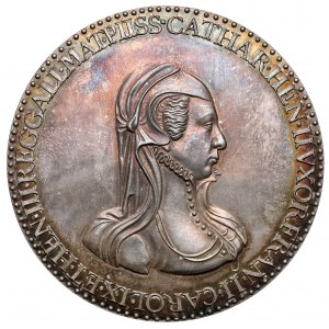 Medal, Katarzyna Medycejska - matka królów (m.in. Walezego) - restrike