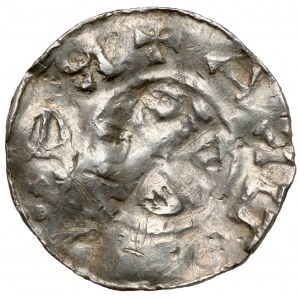 Otto III a Adelaide (983-1002), denár s kaplnkou