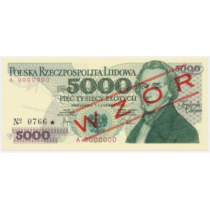 5.000 zł 1982 - WZÓR - A 0000000 - No.0766