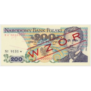 200 zloty 1982 - MODEL - BU 0000000 - No.0131