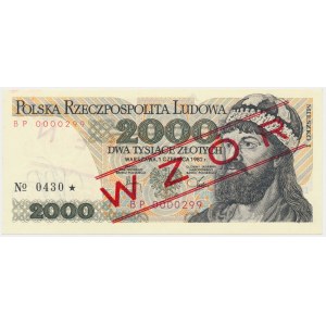 2.000 zł 1982 - WZÓR - BP 0000000 - No.0430