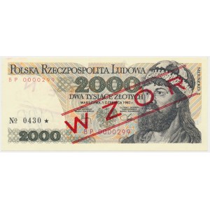 2 000 PLN 1982 - MODEL - BP 0000000 - č. 0430