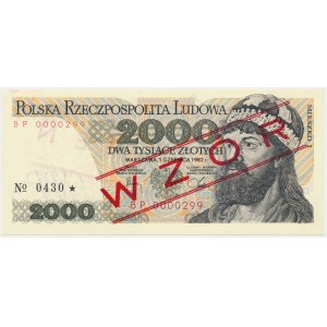 2.000 PLN 1982 - MODELL - BP 0000000 - Nr.0430